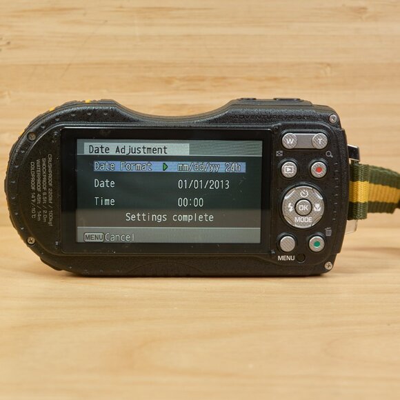 Pentax Optio WG-3 / 16MP Waterproof Digital Camera / Orange / Tested - Picture 6 of 11